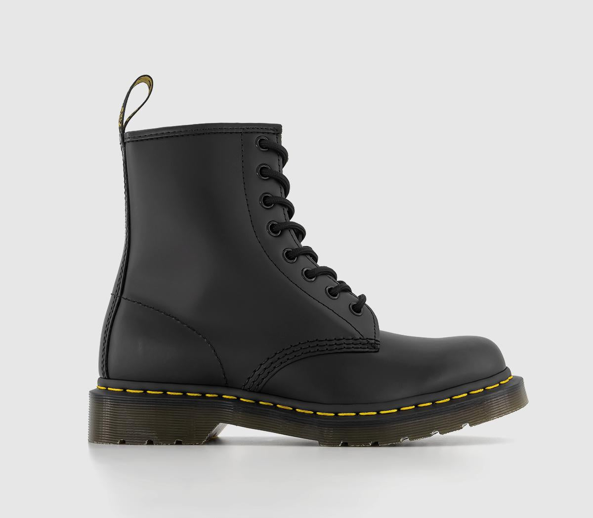 Odd Sizes - Womens Dr. Martens 8 Eyelet Lace Up Bt Black - UK Sizes Right 6/Left 5