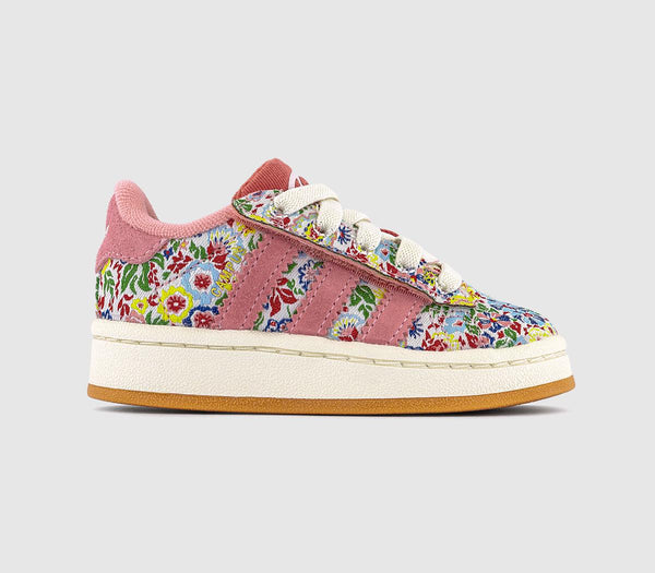 Kids adidas Campus Infant Trainers Pink Flower