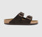 Womens BIRKENSTOCK Arizona Two Strap Sandals Suede Mocca UK Size 3.5 EU36