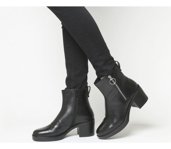Womens Vagabond Shoemakers Tilda Side Zip Boot Black Leather