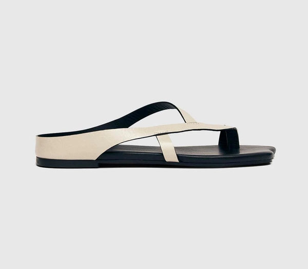 Odd sizes - Womens ALOHAS Dawn Sandals Rift Cream UK Sizes Right 8/Left 7