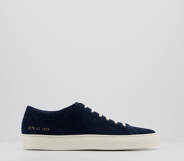 Common Projects Achilles Low Navy Suede Uk Size 6