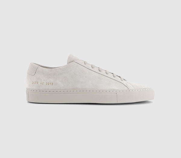  Common Projects Achilles Low Trainers Carta Suede Uk Size 7