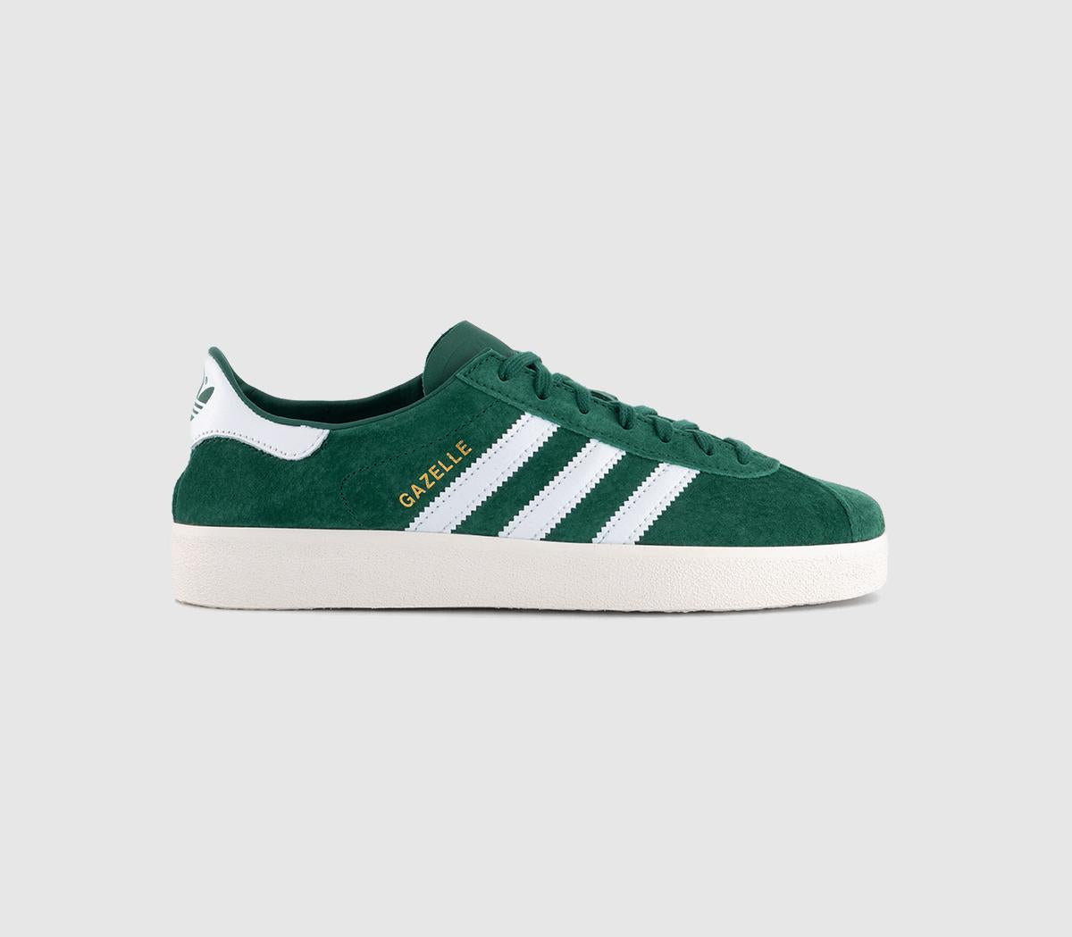 adidas Gazelle Decon Trainers Collegiate Green White Gold Metallic