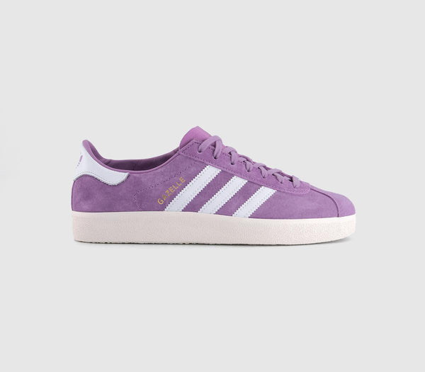 adidas Gazelle Decon Trainers Preloved Purple White Gold Metallic