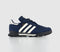 Odd Sizes - adidas Marathon Tr Night Indigo Off White Dark Blue - UK Sizes Right 8.5/Left 9