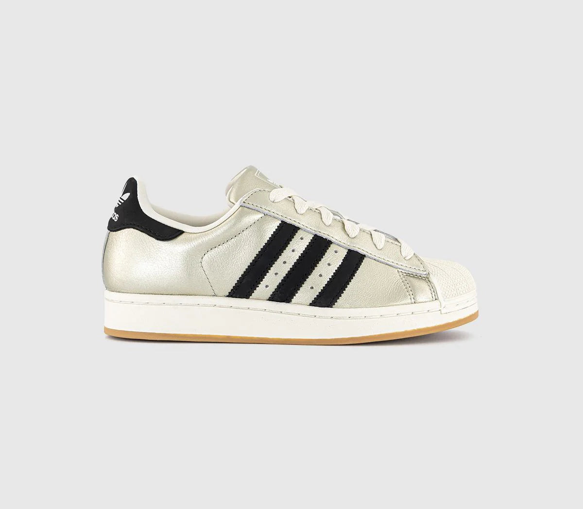 adidas Superstar Il Trainers Alumina Black Gum UK Size 6