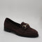 Womens OFFICE Fountain Snaffle Trim Loafers Brown Suede UK Size 4