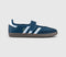 adidas Samba Jane Ballet Trainers Crew Navy White Gold Metallic UK Size 6
