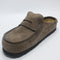 Womens BIRKENSTOCK Naples Wrapped Clogs Suede Concrete Grey R UK Size 7 EU40