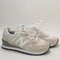 New Balance 574 Light Grey White Black Green Leaf Trainers UK Size 4