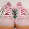 Kids adidas Gazelle 2 Trainers Clear Pink Court Green Bliss Pink UK Size 11 youth