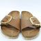 Womens BIRKENSTOCK Madrid Big Buckle Sandals Cognac UK Size 7.5 EU41