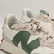 New Balance 327 Nori Off White Grey Green Trainers UK Size 3.5