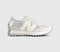 New Balance 327 Trainers Silver Metallic White UK Size 6