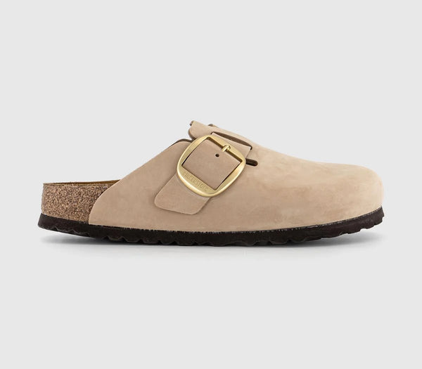 Womens BIRKENSTOCK Boston Big Buckle Clogs Sandcastle UK Size 4.5 EU37