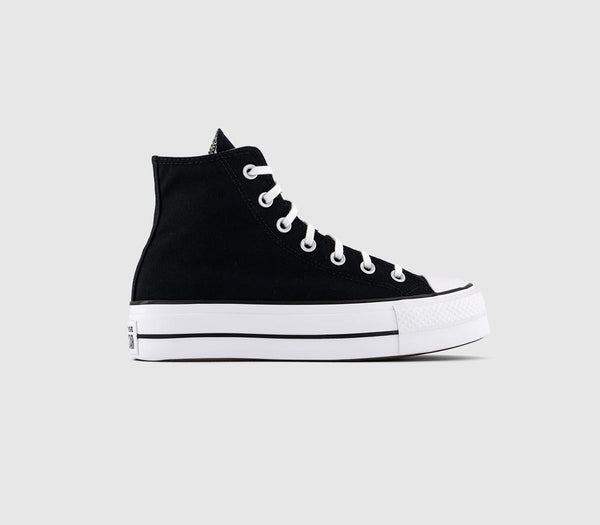 Odd Sizes - Converse All Star Lift Hi Black White - UK Sizes Right 5.5/Left 6.5