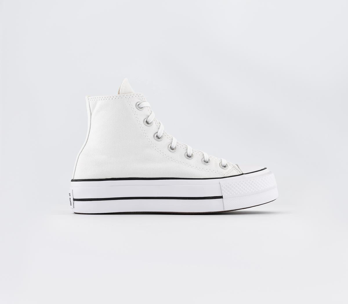  Converse All Star Lift Hi White Black White Uk Size 5