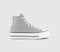  Converse All Star Lift Hi Platform Trainers Grey Area White Black Uk Size 5