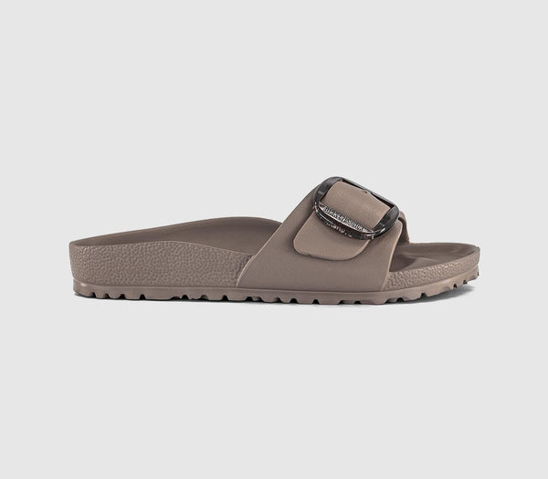 Womens BIRKENSTOCK Madrid Big Buckle Sandals Grey Taupe Eva