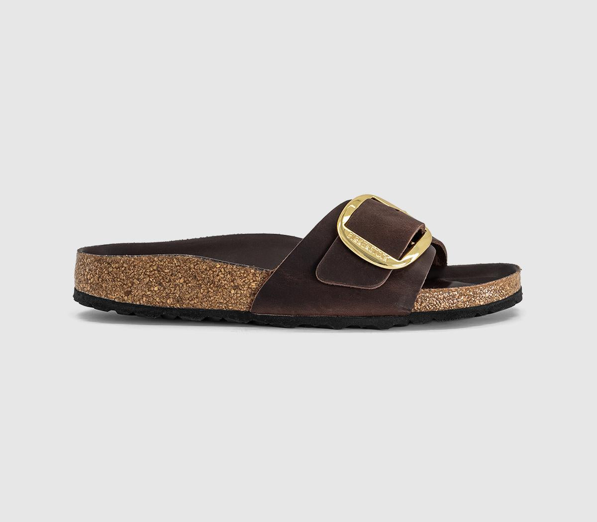 Womens BIRKENSTOCK Madrid Big Buckle Sandals Habana Hex Leoi