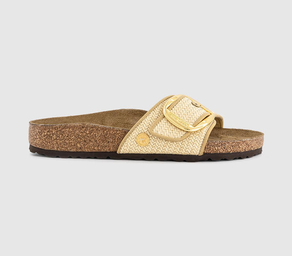 Womens BIRKENSTOCK Madrid Big Buckle Raffia Natural