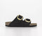 Womens BIRKENSTOCK Arizona Big Buckle Sandals Black Nubuck