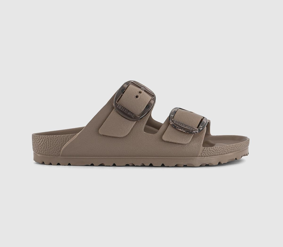 Womens BIRKENSTOCK Arizona Big Buckle Sandals Gray Taupe Eva