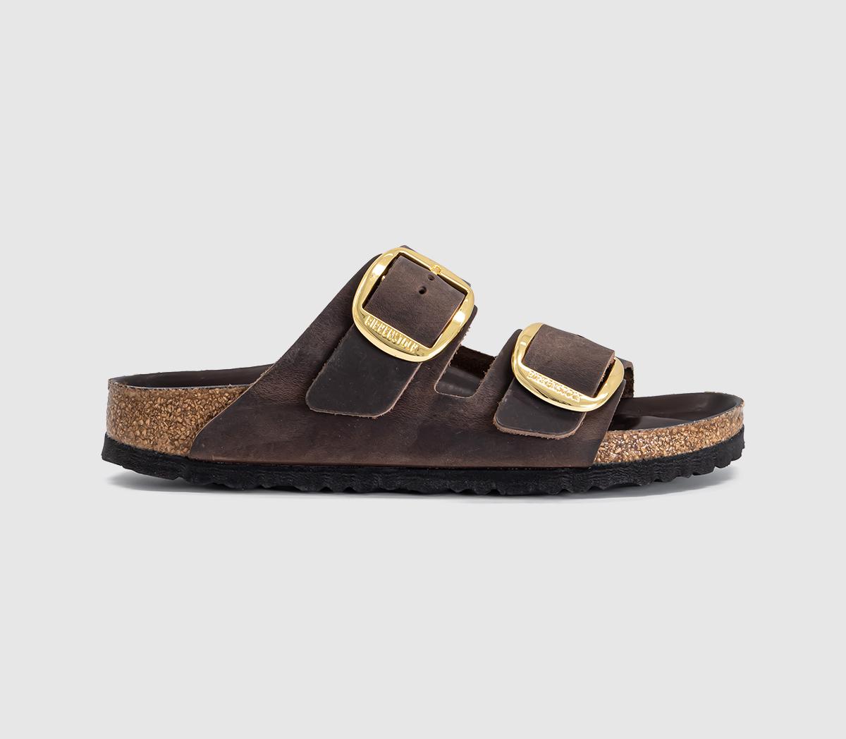 Womens BIRKENSTOCK Arizona Big Buckle Sandals Habana Hex Leoi