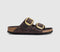 Womens BIRKENSTOCK Arizona Big Buckle Sandals Habana Hex Leoi