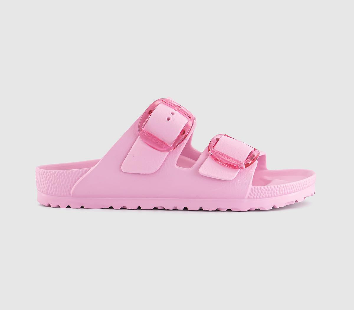 Womens Birkenstock Arizona Big Buckle Sandals Fondant Pink Eva Uk Size 5