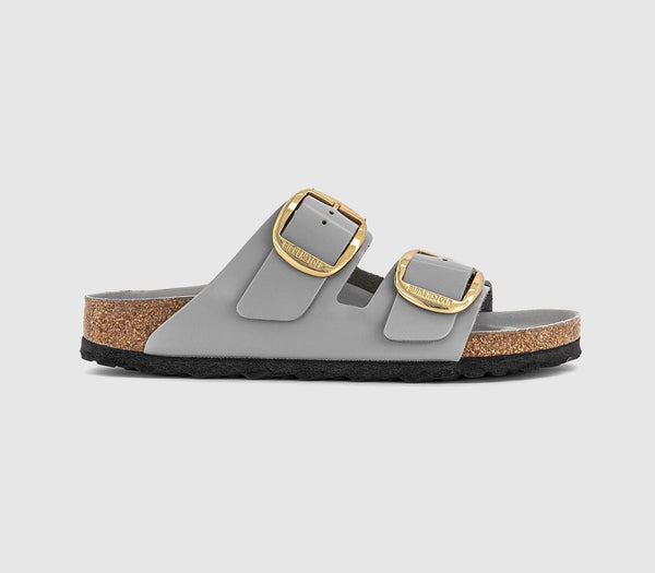 Womens BIRKENSTOCK Arizona Big Buckle Sandals Stone Coin