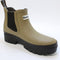 Womens Barbour Halton Chelsea Welly Boots Brown Military UK Size 6