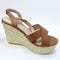 Womens Office Helike W Espadrille Wedge Sandals Tan