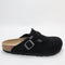Womens BIRKENSTOCK Boston Clogs Black Suede UK Size 5.5 EU39