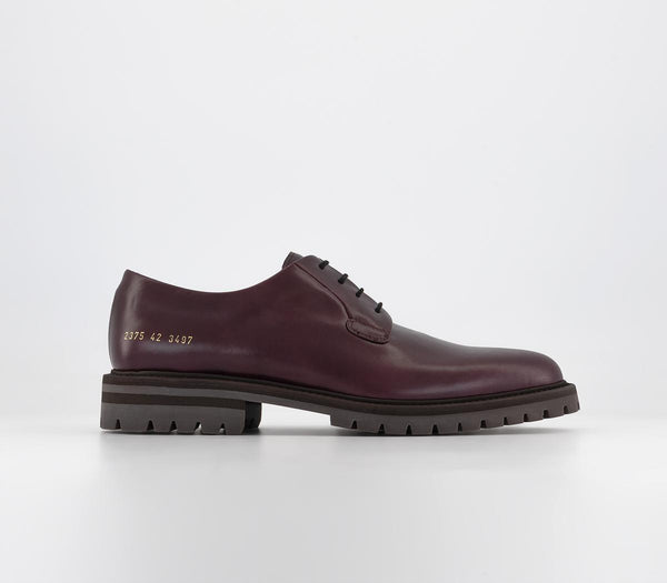 Mens Common Projects Derby Oxblood Uk Size 8