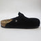 Mens BIRKENSTOCK Boston Clogs Suede Black UK Size 10.5  EU45