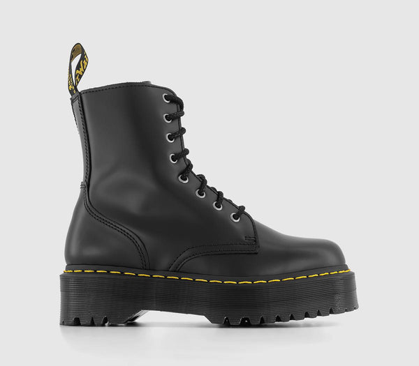 Odd Sizes - Womens Dr. Martens Jadon 8 Eye Boot Black - UK Sizes Right 7/Left 6.5