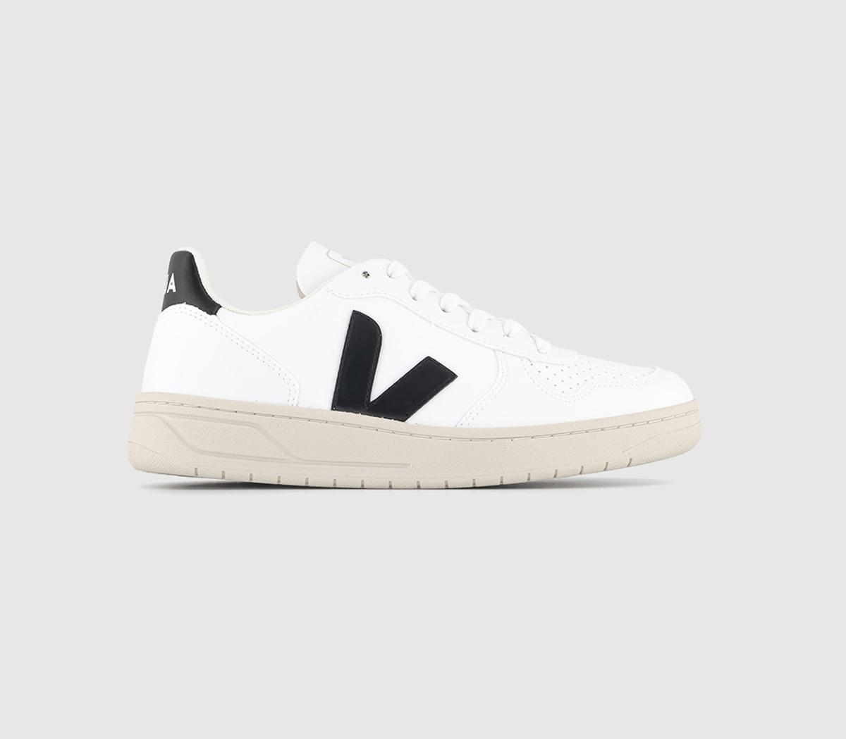 Veja V10 New White Black F Uk Size 8