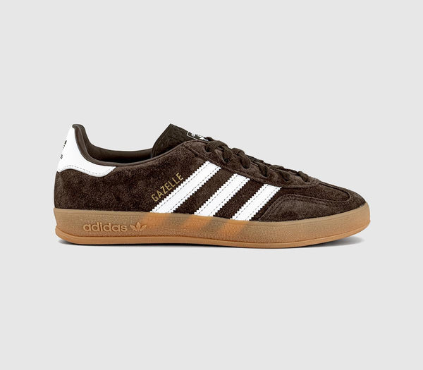 adidas Gazelle Indoor Trainers Aurora Coffee White Gum UK Size 9