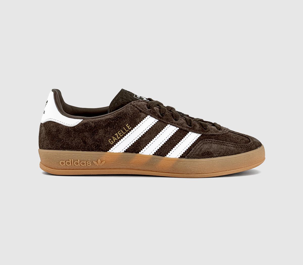 adidas Gazelle Indoor Trainers Aurora Coffee White Gum UK Size 10.5