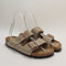Womens BIRKENSTOCK Arizona Two Strap Sandals Suede Taupe UK Size 5.5 EU39