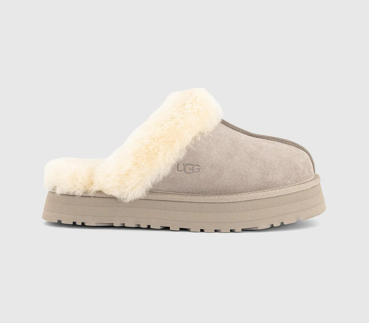 Womens UGG Disquette Slippers Putty UK Size 6