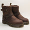 Womens Dr. Martens Anistone Harness Ankle Boots Dark Brown Crazy Horse UK Size 5