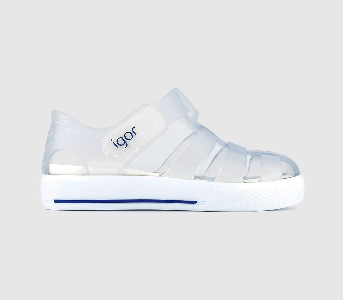 Odd sizes - Kids Igor Star Sandals Clear UK Sizes Right 6 infant/Left 7 infant