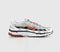 Odd Sizes -  Nike P6000 White Varsity Red Metallic Platinum White - UK Sizes Right 5/Left 4