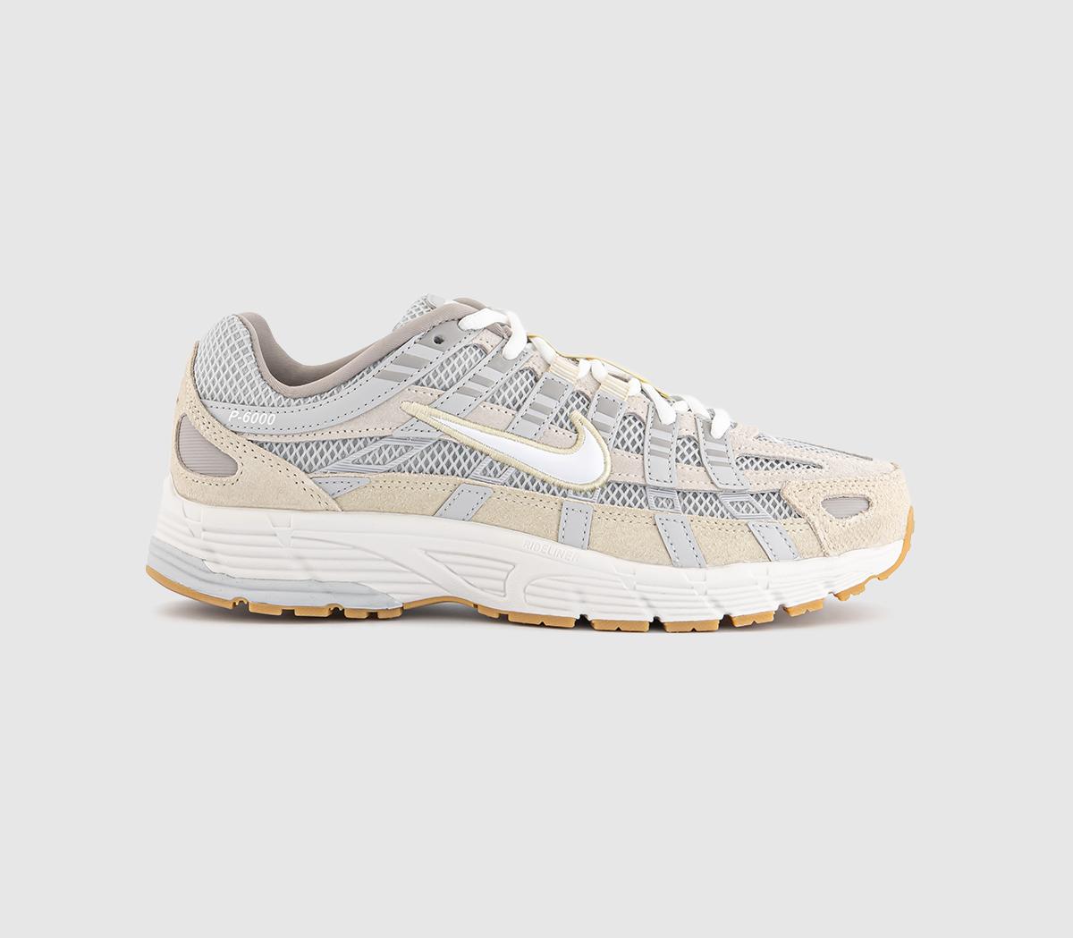 Nike P-6000 Trainers Photon Dust White Light Khaki Phantom