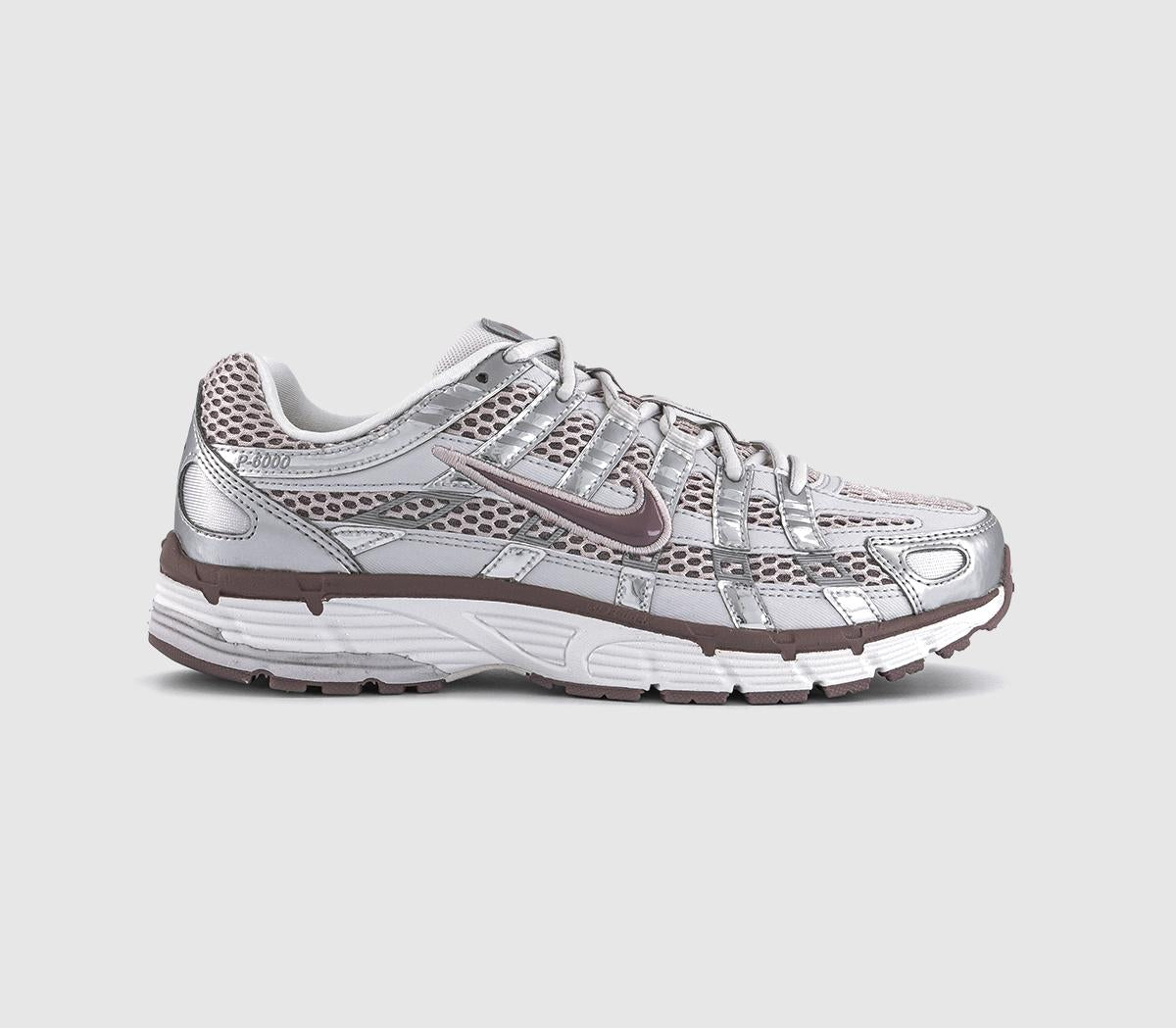 Nike P-6000 Trainers Platinum Violet Taupe Grey Vast Grey