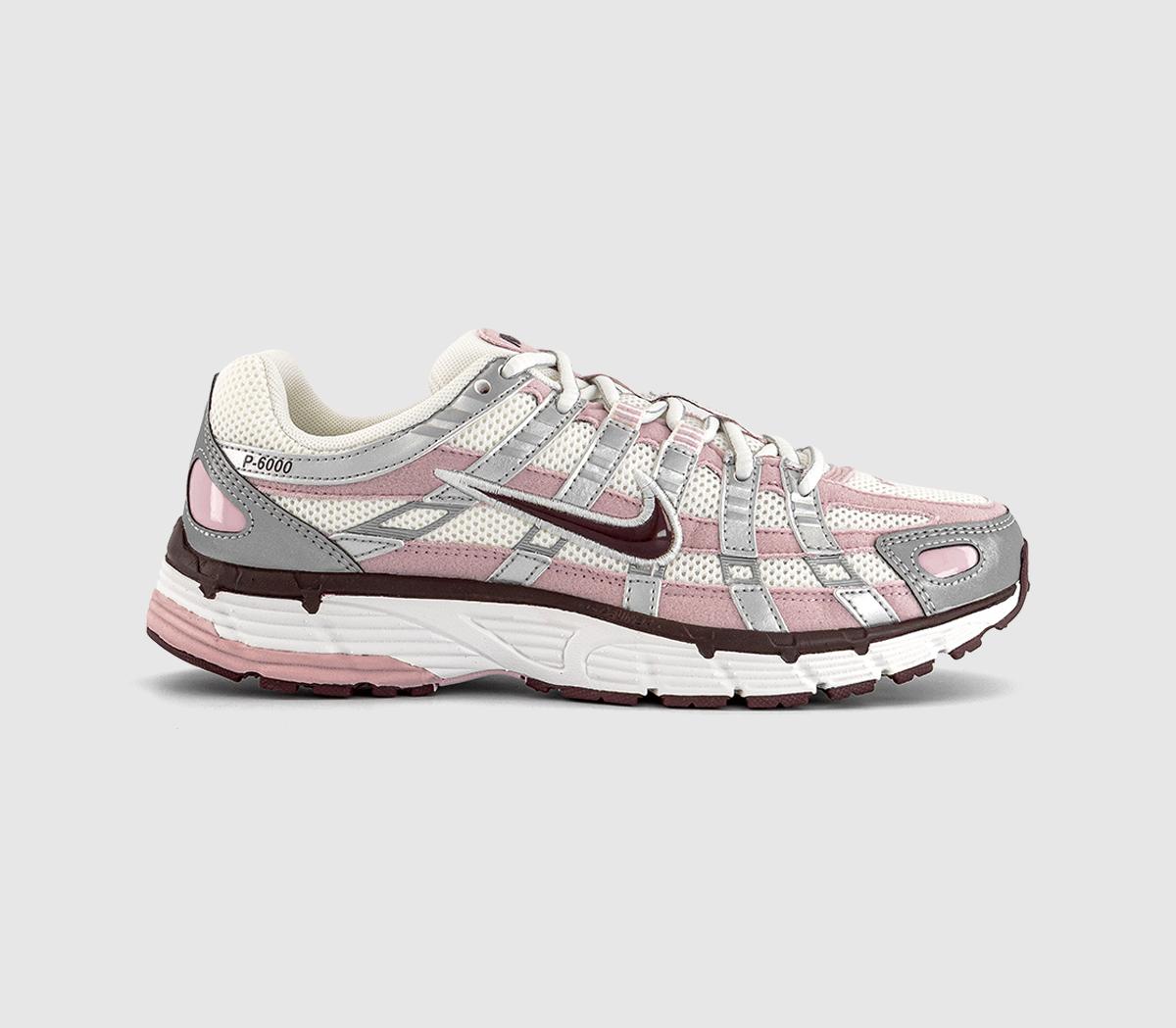 Nike P-6000 Trainers Summit White Plum Chalk Metallic Silver