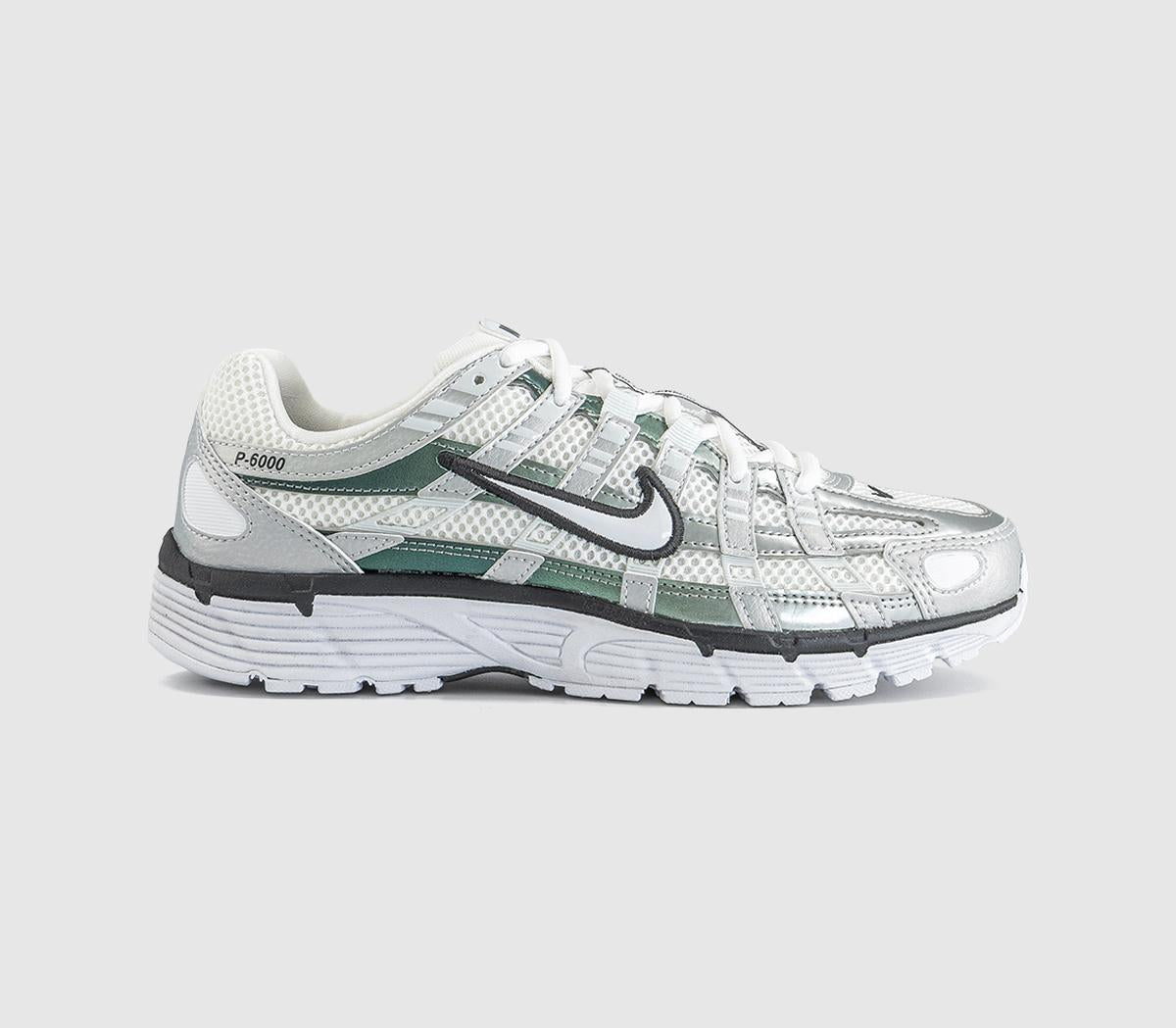 Nike P-6000 Trainers White White Off White Dk Smoke Grey UK Size 5.5